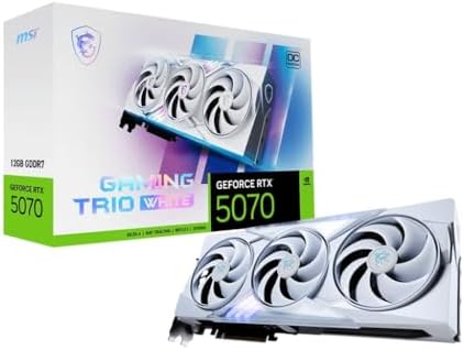 MSI GeForce RTX 5070 12G Gaming Trio OC White Graphics Board VD9067