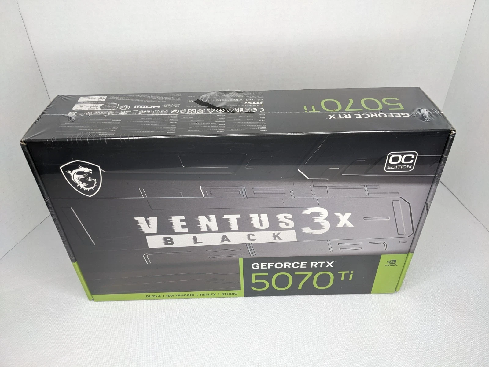 MSI GeForce RTX 5070 Ti 16G VENTUS 3X OC BLACK Graphics Card NEW  Sealed