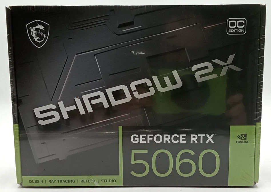 MSI Graphics Card GDDR7 28 bit 2535MHz NVIDIA RTX 5060 8G SHADOW 2X OC