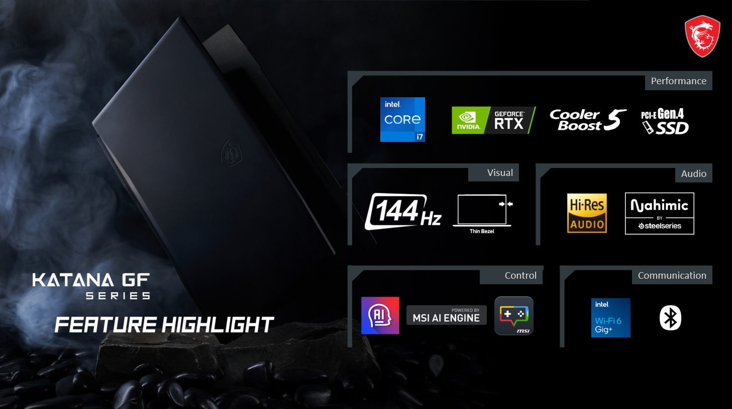 MSI Katana 15 6 inch 144Hz Gaming Laptop Intel Core i7 14650HX NVIDIA GeForce RTX 5050 16GB DDR5 512GB SSD Black  2025