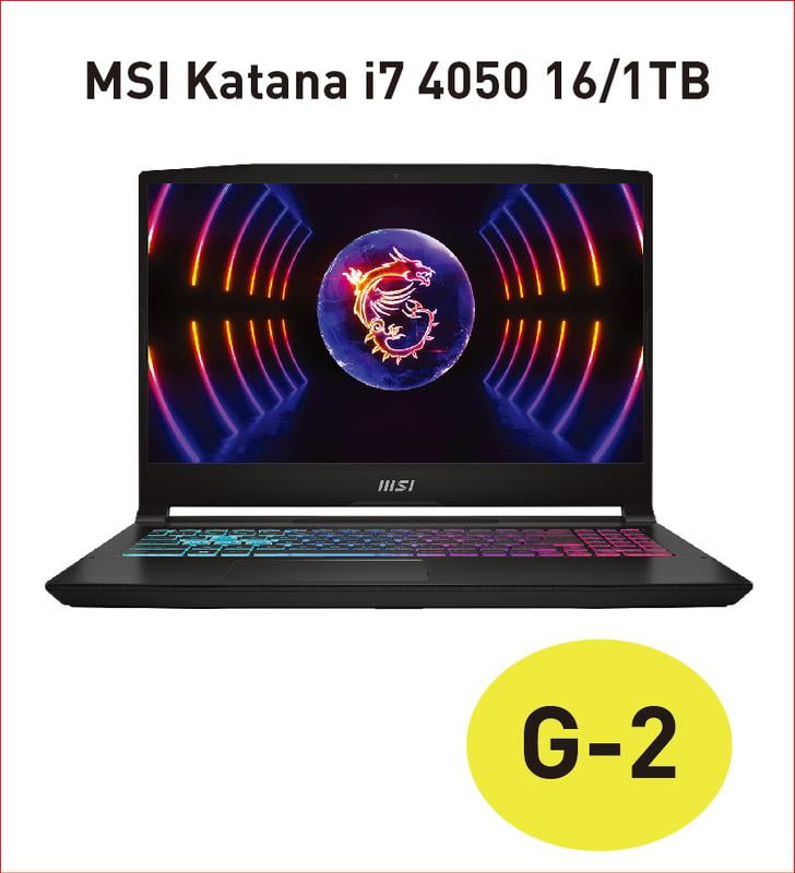 MSI Katana 15 6 inch 144Hz Gaming Laptop Intel Core i7 13620H NVIDIA GeForce RTX 4050 16GB DDR5 1TB SSD Black  2024 