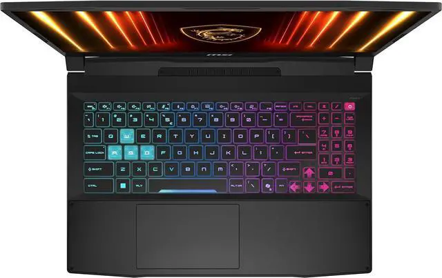 Portátil para juegos MSI Katana 15, pantalla QHD de 15,6" y 165 Hz, procesador Intel Core i7-14650HX de 16 núcleos, tarjeta gráfica NVIDIA GeForce RTX 5060 de 8 GB GDDR7, 32 GB DDR5, SSD PCIe de 1 TB, teclado RGB, Windows 11.