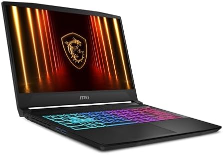 MSI Katana 15 HX 15.6" 165Hz QHD+ Portátil para juegos: Intel Core i9-14900HX, NVIDIA Geforce RTX 5070, 32GB DDR5, 1TB NVMe SSD, teclado RGB, Win 11 Home: Negro B14WGK-016US