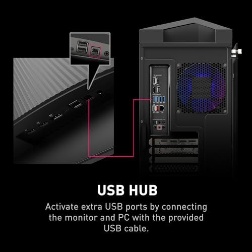 MSI MAG341CQP QD OLED  34 Curved OLED Gaming Monitor  3440 x 1440  UWQHD   0 03ms Response time  175Hz  True Black HDR 400  HDMI  DP Port  USB Type C  Tilt  Height  Black