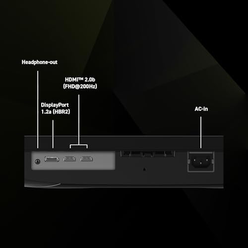 MSI MAG 255F E20 25 inch 1920 x 1080  FHD  Gaming Monitor  200Hz  Adaptive Sync  HDMI  DisplayPort  VESA Mountable  Tilt  Height Adjustable  Speaker  0 5ms  Black