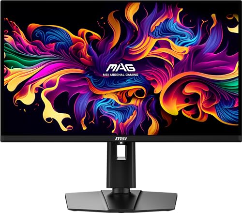 MSI MAG 271QPX QD OLED E2 27 inch 2K Gaming Monitor  2560 x 1440  QHD   0 03ms Response Time  240Hz  True Black HDR 400  HDMI  DP Port  Tilt and Height Adjustable