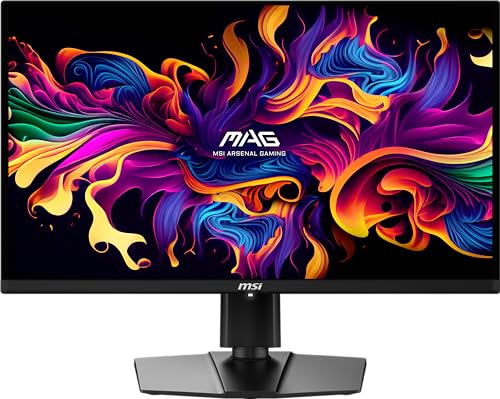 MSI MAG 271QPX QD OLED E2 27 inch 2K Gaming Monitor  2560 x 1440  QHD   0 03ms Response Time  240Hz  True Black HDR 400  HDMI  DP Port  Tilt and Height Adjustable