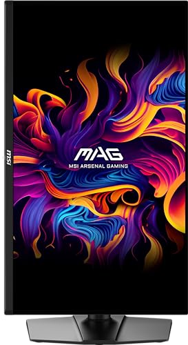 MSI MAG 271QPX QD OLED E2 27 inch 2K Gaming Monitor  2560 x 1440  QHD   0 03ms Response Time  240Hz  True Black HDR 400  HDMI  DP Port  Tilt and Height Adjustable
