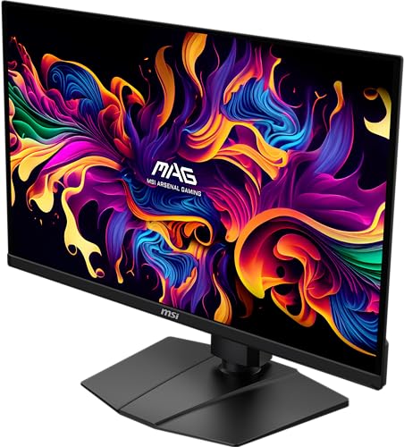 MSI MAG 271QPX QD OLED E2 27 inch 2K Gaming Monitor  2560 x 1440  QHD   0 03ms Response Time  240Hz  True Black HDR 400  HDMI  DP Port  Tilt and Height Adjustable