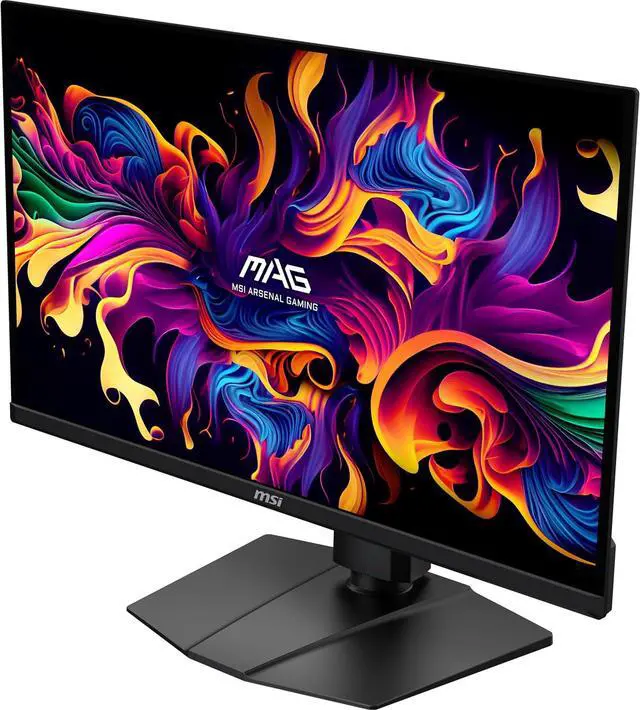 MSI MAG 271QPX QD OLED E2 27  WQHD Gaming Monitor   240Hz  0 03ms GTG  QD OLED  FreeSync Premium Pro  HDR True Black 400  HDMI 2 1  USB C  Anti Reflection  Frameless Design  Adjustable Stand