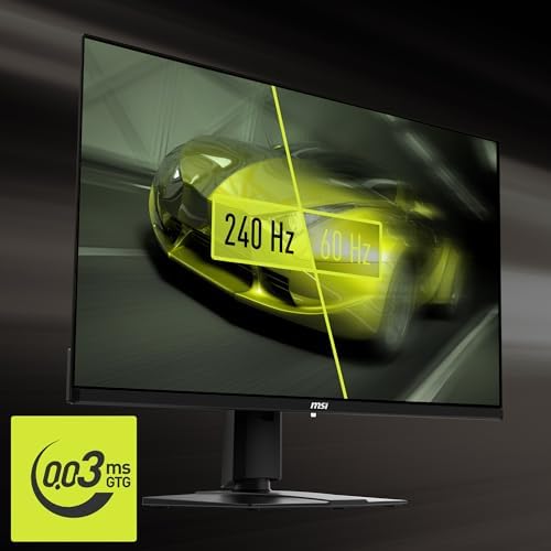 MSI MAG 271QPX QD OLED E2 27 inch 2K Gaming Monitor  2560 x 1440  QHD   0 03ms Response Time  240Hz  True Black HDR 400  HDMI  DP Port  Tilt and Height Adjustable