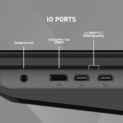 MSI MAG 271QP QD OLED X24 27 inch 2560 x 1440  QHD  Gaming Monitor  240Hz  Adaptive Sync  HDMI  DisplayPort  VESA Mountable  Tilt  Height Adjustable  Speaker  0 03ms  Black