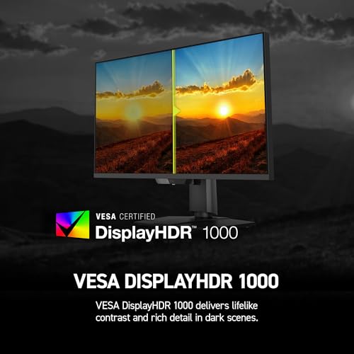 MSI MAG 274UPDF E16M 27 inch 3840 x 2160  UHD  Gaming Monitor  160Hz  AMD Adaptive Sync  HDR Ready  HDMI  VGA Port  VESA Mountable  Tilt  4 Side Slim Bezel  0 5ms  Black