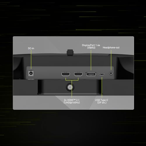MSI MAG 274UPDF E16M 27 inch 3840 x 2160  UHD  Gaming Monitor  160Hz  AMD Adaptive Sync  HDR Ready  HDMI  VGA Port  VESA Mountable  Tilt  4 Side Slim Bezel  0 5ms  Black