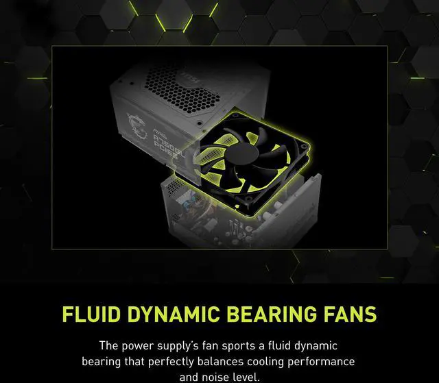 MSI MAG A750GL PCIE5  Fully Modular Compact Gaming 750W Power Supply  80  Gold  ATX 3 1 & PCIe 5 1 Ready  Native Dual color 12V 2x6 cable  10 Year Warranty