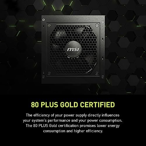 MSI MAG A850GL PCIE 5 & ATX 3 0 Gaming Power Supply   Full Modular   80 Plus Gold Certified 850W   Compact Size   ATX PSU  Renewed 