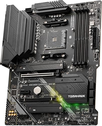 MSI MAG B550 Tomahawk MAX WiFi Gaming Motherboard  AMD AM4  DDR4  PCIe 4 0  SATA 6Gb/s  M 2  USB 3 2 Gen 2  HDMI/DP  ATX  Wi Fi 6E  AMD Ryzen 5000 Series Processors  AMD Gaming Motherboards  Renewed 