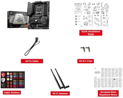 MSI MAG B650 Tomahawk WiFi Gaming Motherboard  AMD Ryzen 9000/8000/7000 Series Processors  AM5  DDR5  PCIe 4 0  M 2  SATA 6Gb/s  USB 3 2 Gen 2  HDMI/DP  Wi Fi 6E  Bluetooth 5 3  2 5Gbps LAN  ATX 