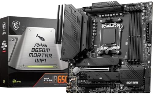 MSI MAG B650 Tomahawk WiFi Gaming Motherboard  AMD Ryzen 9000/8000/7000 Series Processors  AM5  DDR5  PCIe 4 0  M 2  SATA 6Gb/s  USB 3 2 Gen 2  HDMI/DP  Wi Fi 6E  Bluetooth 5 3  2 5Gbps LAN  ATX 