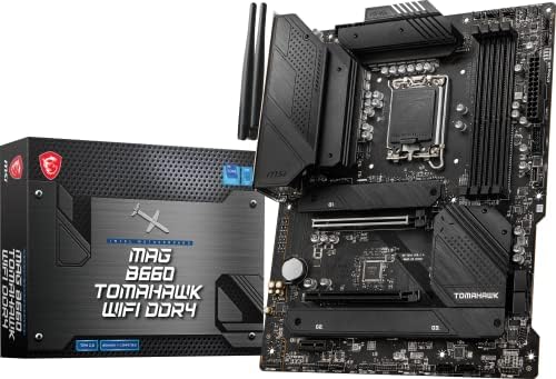 MSI MAG B760 Tomahawk WiFi DDR4 Gaming Motherboard  Supports 12th/13th/14th Gen Intel Processors  LGA 1700  DDR4  PCIe 5 0  M 2  2 5Gbps LAN  USB 3 2 Gen2  HDMI/DP  Wi Fi 6E  Bluetooth 5 3  ATX 