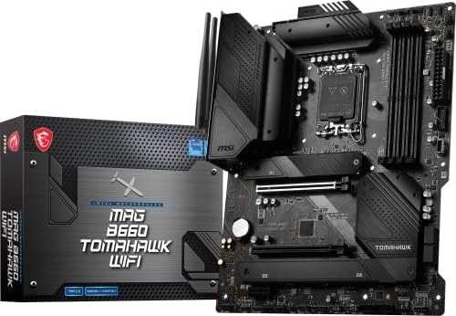 MSI MAG B760 Tomahawk WiFi DDR4 Gaming Motherboard  Supports 12th/13th/14th Gen Intel Processors  LGA 1700  DDR4  PCIe 5 0  M 2  2 5Gbps LAN  USB 3 2 Gen2  HDMI/DP  Wi Fi 6E  Bluetooth 5 3  ATX 