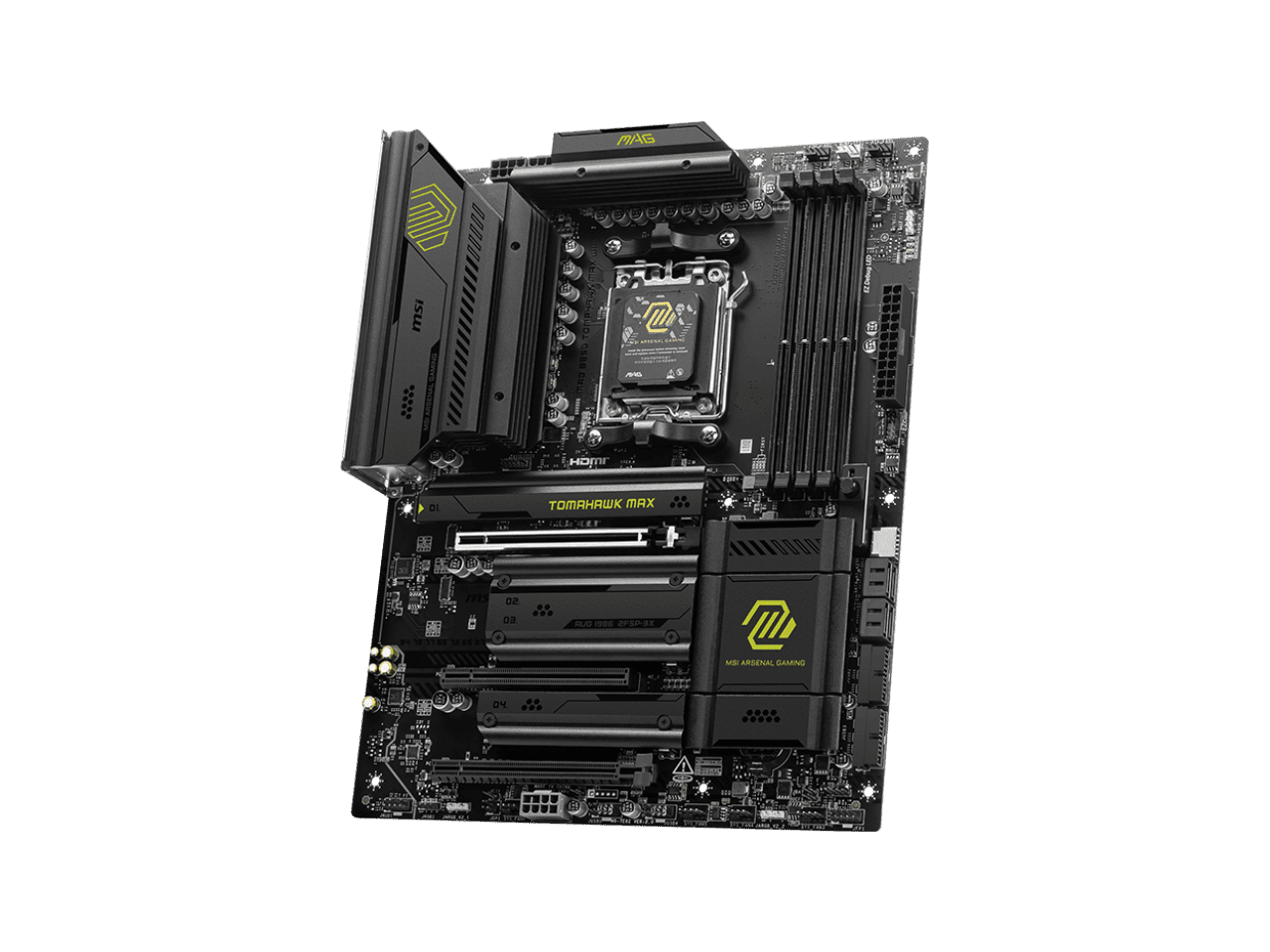 MSI MAG B850 TOMAHAWK MAX WIFI Gaming Desktop Motherboard   AMD B850 Chipset   Socket AM5   ATX  magb850tomahawkmaxwifi 