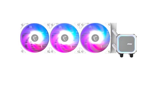 MSI MAG Coreliquid A13 360 - Enfriador líquido ARGB CPU AIO - Radiador de 360mm - Compatible con LGA 1700/1851 / AM5/AM4 - Ventiladores PWM ARGB triples de 120mm, negro