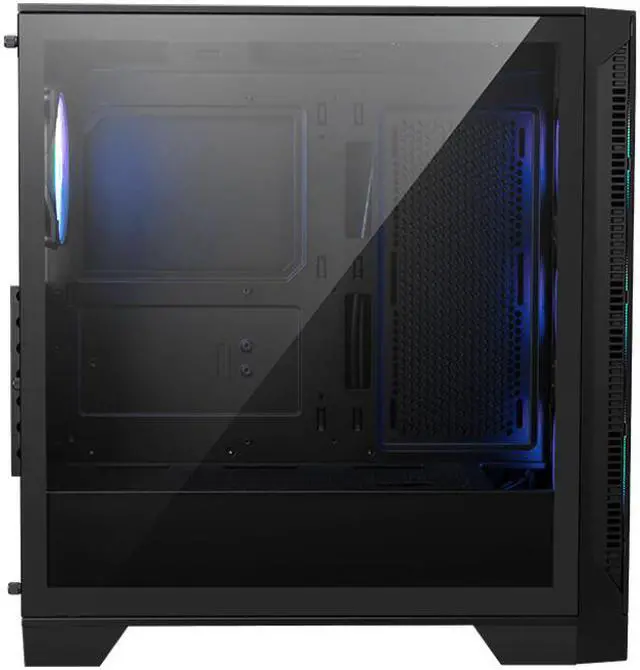 MSI MAG FORGE 321R AIRFLOW Black Computer Case  2xUSB 3 2 Gen 1  4x120mm ARGB Fan  ARGB Control Board  Tempered Glass Window