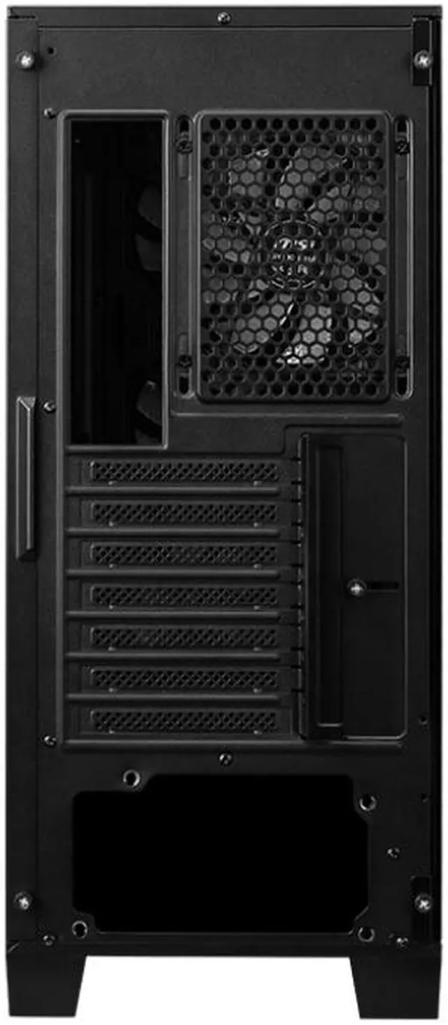 MSI MAG FORGE 321R AIRFLOW Black Computer Case  2xUSB 3 2 Gen 1  4x120mm ARGB Fan  ARGB Control Board  Tempered Glass Window
