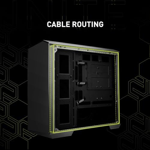 MSI MAG PANO M100R PZ   Premium Mid Tower Gaming PC Case   Tempered Glass Side Panel   ARGB 120mm Fans   Liquid Cooling Support up to 360mm Radiator   Vented Front Panel