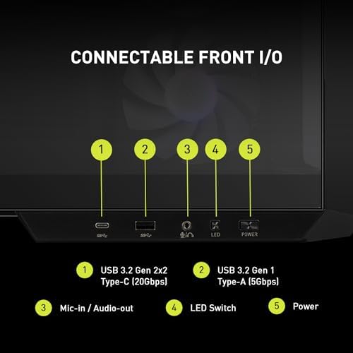 MSI MAG PANO M100R PZ   Premium Mid Tower Gaming PC Case   Tempered Glass Side Panel   ARGB 120mm Fans   Liquid Cooling Support up to 360mm Radiator   Vented Front Panel