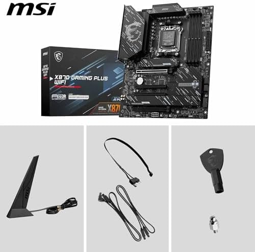 MSI MAG X870E Tomahawk WiFi Motherboard  ATX   Supports AMD Ryzen 9000/8000 / 7000 Processors  AM5 80A SPS VRM  DDR5 Memory Boost 8400  MT/s  OC   PCIe 5 0 x16  M 2 Gen5  Wi Fi 7  5G LAN