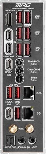MSI MAG X870E Tomahawk WiFi Motherboard  ATX   Supports AMD Ryzen 9000/8000 / 7000 Processors  AM5 80A SPS VRM  DDR5 Memory Boost 8400  MT/s  OC   PCIe 5 0 x16  M 2 Gen5  Wi Fi 7  5G LAN