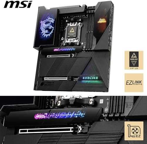 MSI MAG X870E Tomahawk WiFi Motherboard  ATX   Supports AMD Ryzen 9000/8000 / 7000 Processors  AM5 80A SPS VRM  DDR5 Memory Boost 8400  MT/s  OC   PCIe 5 0 x16  M 2 Gen5  Wi Fi 7  5G LAN