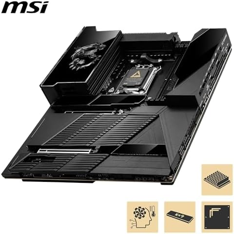MSI MAG X870E Tomahawk WiFi Motherboard  ATX   Supports AMD Ryzen 9000/8000 / 7000 Processors  AM5 80A SPS VRM  DDR5 Memory Boost 8400  MT/s  OC   PCIe 5 0 x16  M 2 Gen5  Wi Fi 7  5G LAN