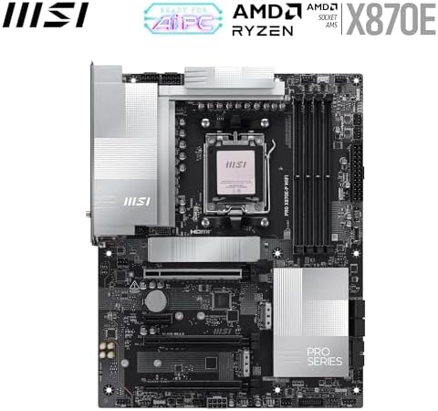 MSI MAG X870E Tomahawk WiFi Motherboard  ATX   Supports AMD Ryzen 9000/8000 / 7000 Processors  AM5 80A SPS VRM  DDR5 Memory Boost 8400  MT/s  OC   PCIe 5 0 x16  M 2 Gen5  Wi Fi 7  5G LAN