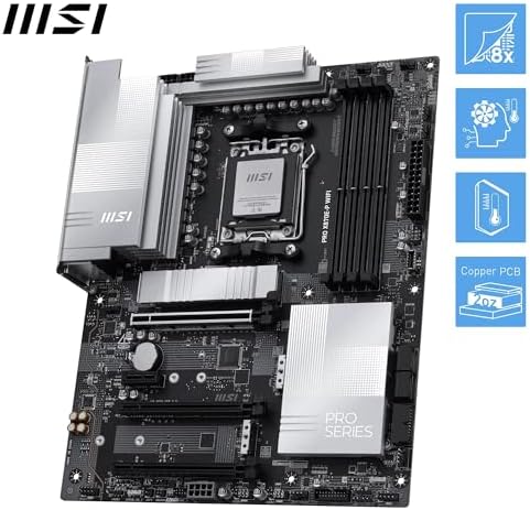 MSI MAG X870E Tomahawk WiFi Motherboard  ATX   Supports AMD Ryzen 9000/8000 / 7000 Processors  AM5 80A SPS VRM  DDR5 Memory Boost 8400  MT/s  OC   PCIe 5 0 x16  M 2 Gen5  Wi Fi 7  5G LAN