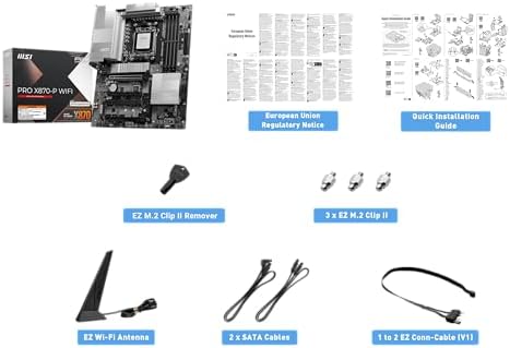 MSI MAG X870E Tomahawk WiFi Motherboard  ATX   Supports AMD Ryzen 9000/8000 / 7000 Processors  AM5 80A SPS VRM  DDR5 Memory Boost 8400  MT/s  OC   PCIe 5 0 x16  M 2 Gen5  Wi Fi 7  5G LAN