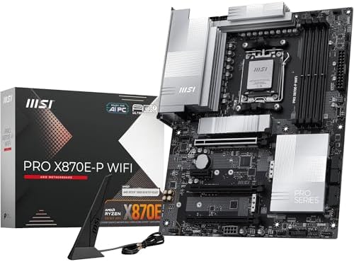 MSI MAG X870E Tomahawk WiFi Motherboard  ATX   Supports AMD Ryzen 9000/8000 / 7000 Processors  AM5 80A SPS VRM  DDR5 Memory Boost 8400  MT/s  OC   PCIe 5 0 x16  M 2 Gen5  Wi Fi 7  5G LAN