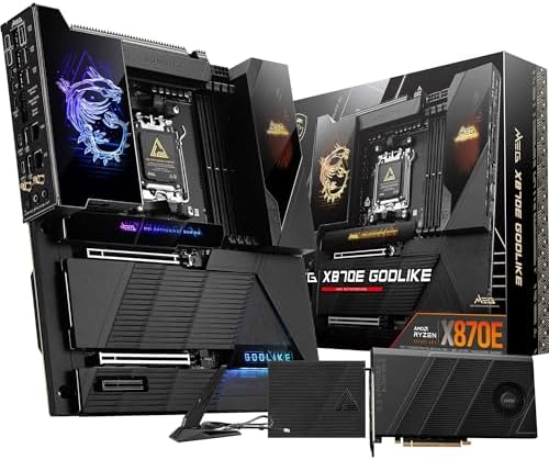 MSI MAG X870E Tomahawk WiFi Motherboard  ATX   Supports AMD Ryzen 9000/8000 / 7000 Processors  AM5 80A SPS VRM  DDR5 Memory Boost 8400  MT/s  OC   PCIe 5 0 x16  M 2 Gen5  Wi Fi 7  5G LAN