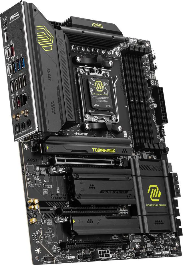 MSI MAG X870 TOMAHAWK WIFI Motherboard  ATX   Supports AMD Ryzen 9000 / 8000 / 7000 Processors  AM5   80A SPS VRM  DDR5 Memory Boost 8400 MT/s  OC   PCIe 5 0 x16 & 4 0 x16  M 2 Gen5  Wi Fi 7  5G LAN