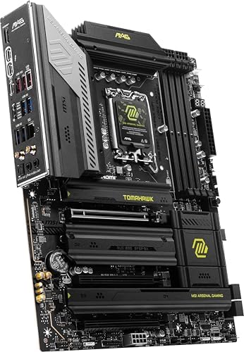 MSI MAG Z890 Tomahawk WiFi Gaming Motherboard  Supports Core Ultra Series 2 Intel Processors  LGA 1851  DDR5  PCIe 5 0  M 2  SATA  5Gbps LAN  USB Type C  Wi Fi 7  Bluetooth 5 4  Thunderbolt 4  ATX