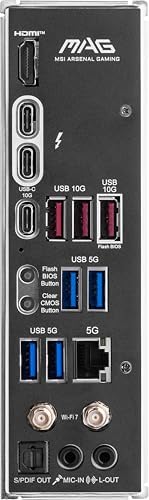 MSI MAG Z890 Tomahawk WiFi Gaming Motherboard  Supports Core Ultra Series 2 Intel Processors  LGA 1851  DDR5  PCIe 5 0  M 2  SATA  5Gbps LAN  USB Type C  Wi Fi 7  Bluetooth 5 4  Thunderbolt 4  ATX