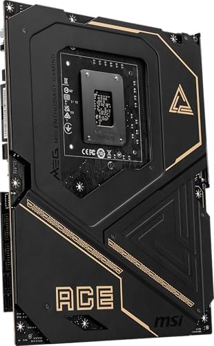MSI MEG Z890 ACE Gaming Motherboard  Support Core Ultra Series 2 Intel Processors  LGA 1851  DDR5  PCIe 5 0  M 2  SATA  10Gbps LAN  USB Type C  Wi Fi 7  Bluetooth 5 4  Thunderbolt 4  ATX 