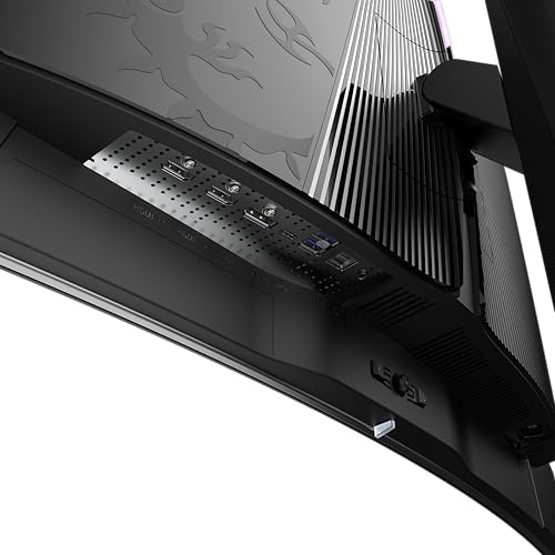 MSI MPG 321CURX QD-OLED Monitor de computadora de 32 pulgadas 3840 x 2160 (UHD), 240Hz, sincronización adaptativa, HDMI, puerto DP, montaje VESA, inclinación, altavoz, 0.03 ms, negro