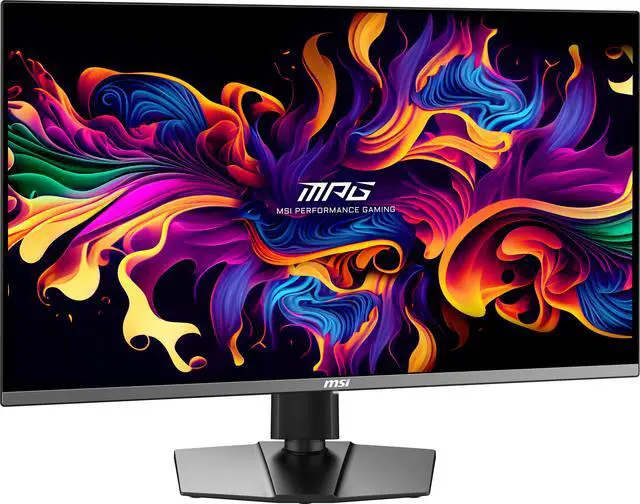 MSI MPG 321URX QD OLED 32" 16 9  QD OLED Gaming Monitor  240Hz 0 03ms  3840 x 2160  UHD   Height Adjustable Arm  RGB  AI ENGINE