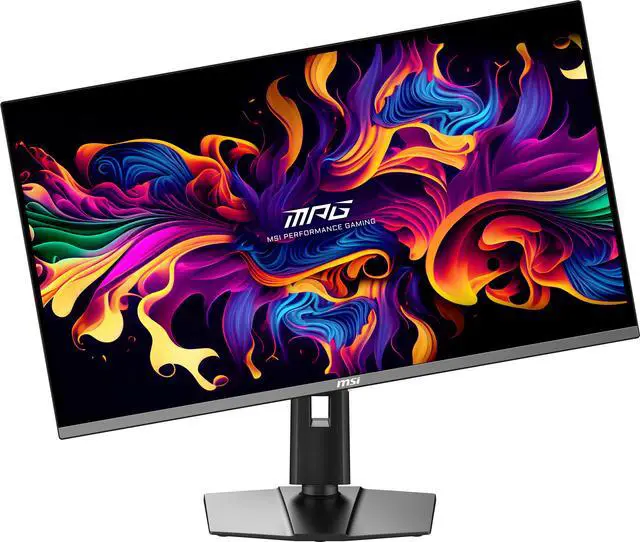 MSI MPG 321URX QD OLED 32" 16 9  QD OLED Gaming Monitor  240Hz 0 03ms  3840 x 2160  UHD   Height Adjustable Arm  RGB  AI ENGINE