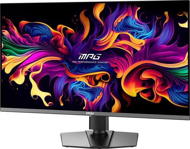 MSI MPG 321URX QD OLED 32" 16 9  QD OLED Gaming Monitor  240Hz 0 03ms  3840 x 2160  UHD   Height Adjustable Arm  RGB  AI ENGINE
