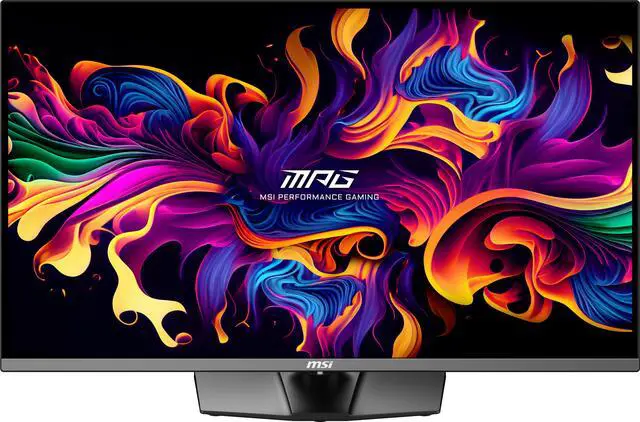 MSI MPG 321URX QD OLED 32" 16 9  QD OLED Gaming Monitor  240Hz 0 03ms  3840 x 2160  UHD   Height Adjustable Arm  RGB  AI ENGINE