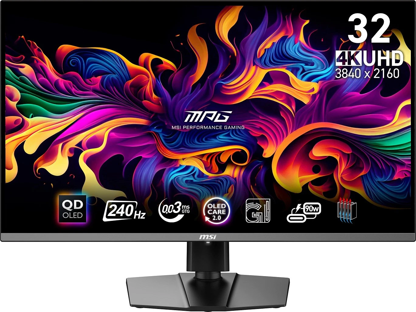 MSI MPG 321URX QD OLED 32" UHD Gaming Monitor  240Hz/0 03ms HDR 400